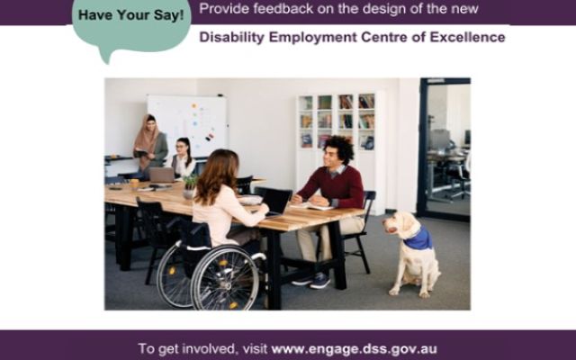 Have your say on the Disability Employment Centre of Excellence image